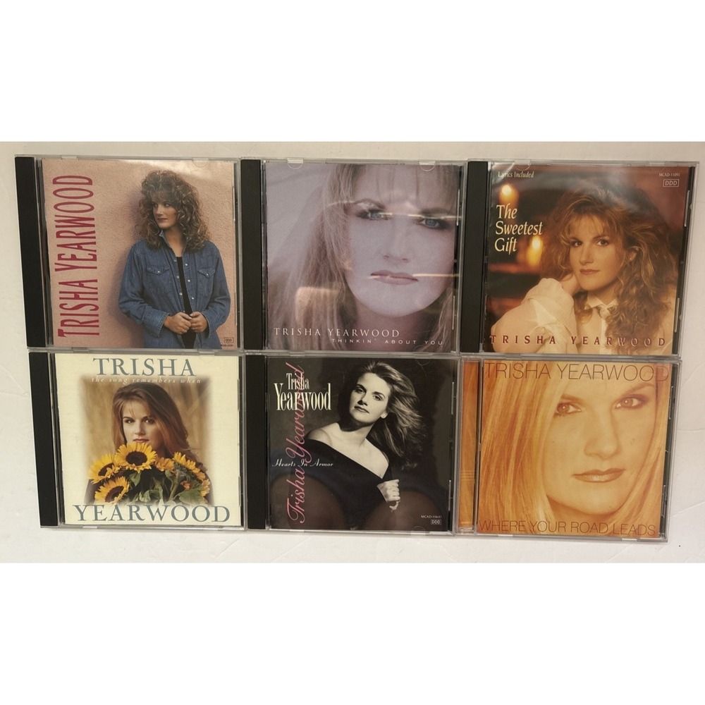 Trisha Yearwood CD Lot of 6 1990s Country Music Female Sweetest Gift Music Set